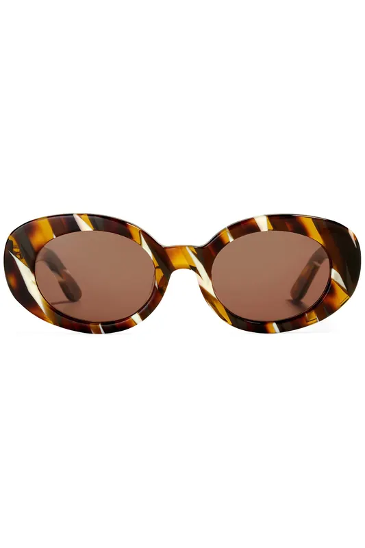 Ace & Tate Patsy Jungle Sun Maat: M | Zonnebrillen Outlet | Unisex | Bruin