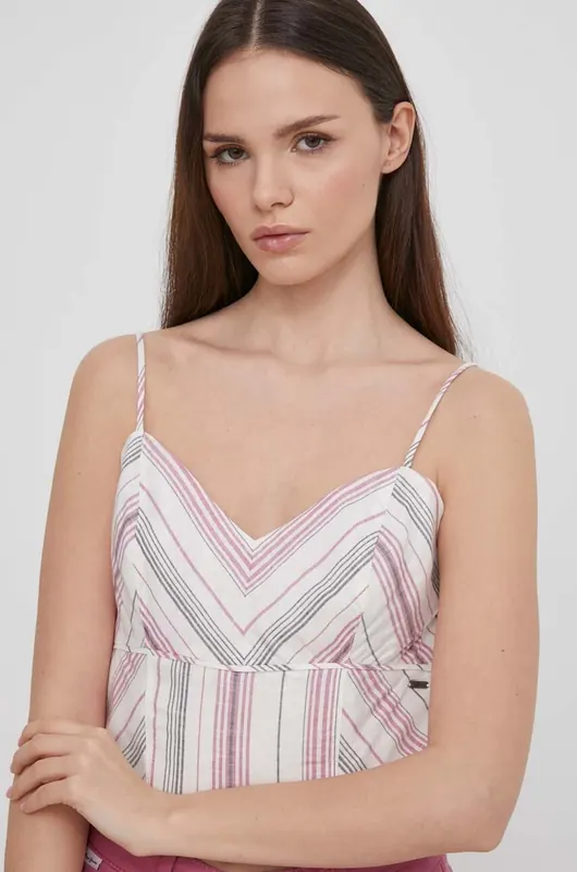 Pepe Jeans top lniany PRISCILA