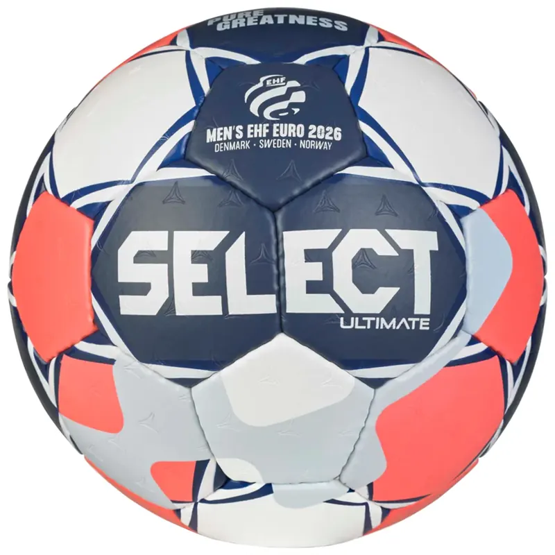 Select Ultimate EHF Euro Men V26 Official Handball 200042, Unisex, Granatowe, piłki do piłki ręcznej, poliuretan, rozmiar: 3