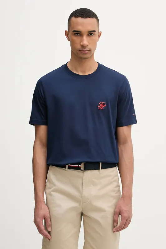 Tommy Hilfiger T-shirt basic męski bawełniany SUMMER