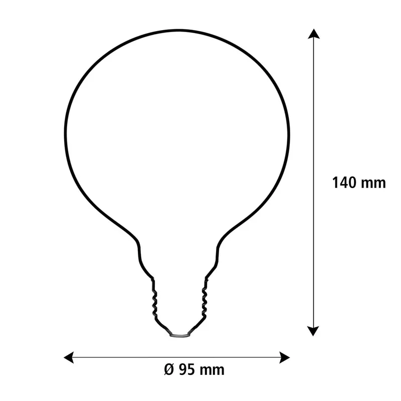 Segula LED Elegant Line E27 3W G95 2200 K Żarnikowa ściemniana