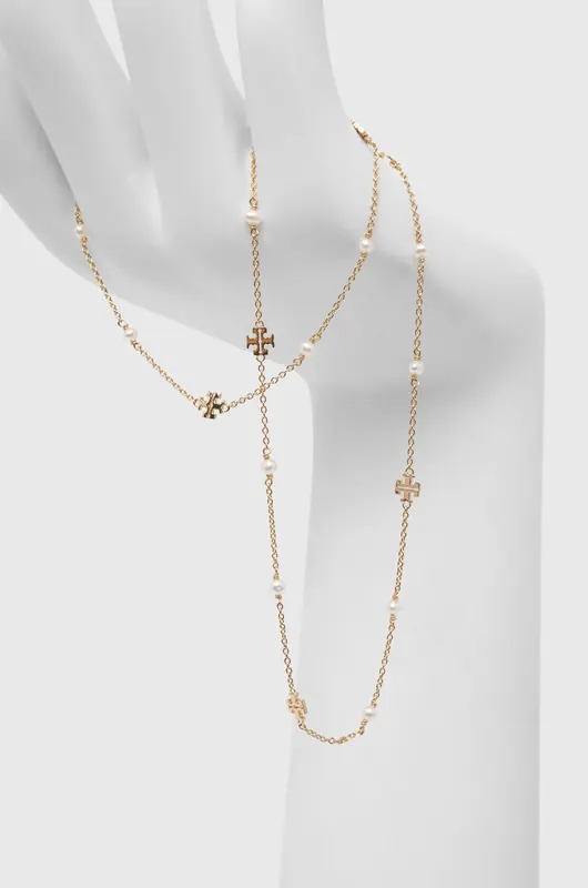 Tory Burch naszyjnik Delicate Kira Pearl