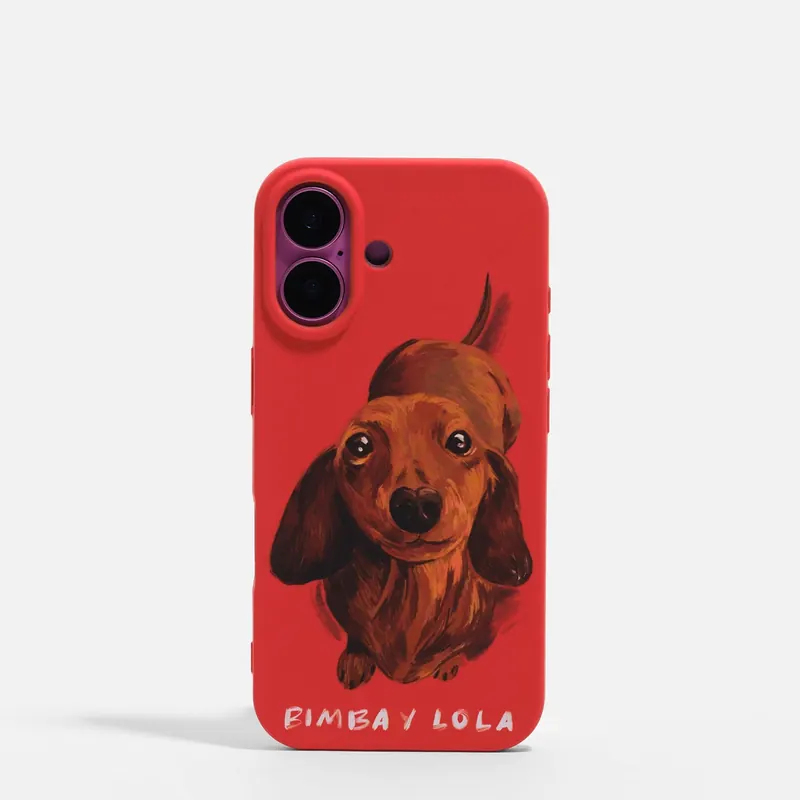 Etui iPhone 16 teckel czerwone