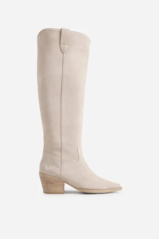 Bronx Jukeson High Boot Sand Maat: 39 | Laarzen Outlet | Dames | Beige