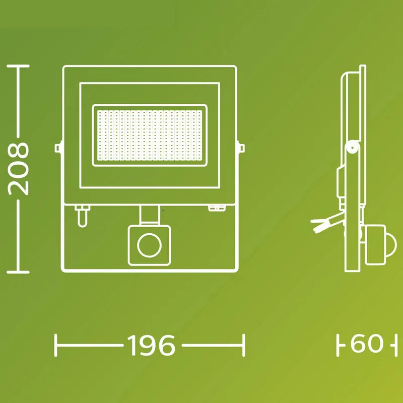 Reflektor zewnętrzny LED Philips Lois UE Sensor, 24 W, 5000 K IP65