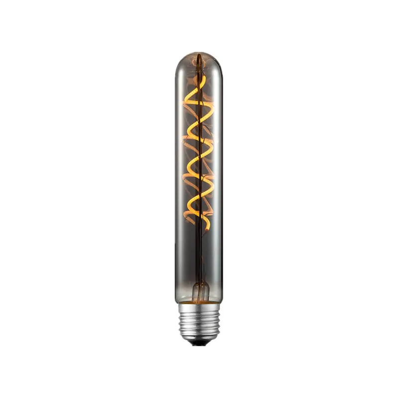 Żarówka rurkowa LED Lucande, E27 4 W, Ø 3 cm, tytan, 1800 K
