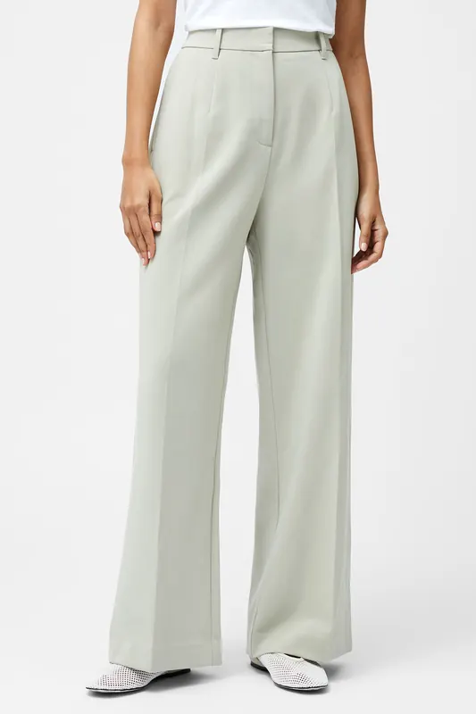 French Connection Angie Suiting Wide Leg Trsr Pistachio Green Maat: 12 | Pantalons Outlet | Dames | Groen