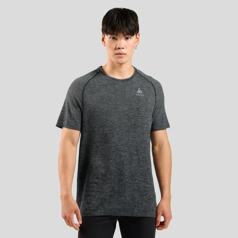 Koszulka z krótkim rękawem do biegania męska Odlo ESSENTIAL SEAMLESS szary (S)