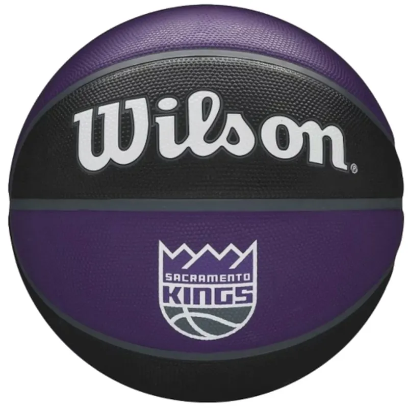 Wilson NBA Team Sacramento Kings Ball WTB1300XBSAC, Unisex, Czarne, piłki do koszykówki, Guma, rozmiar: 7