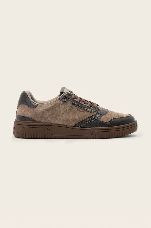 AllSaints Regan Low Top sneakersy męskie zamszowe