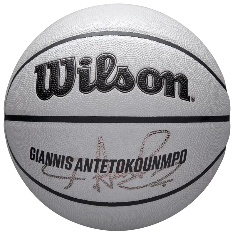 Wilson NBA Player Icon Uv Bskt Giannis WZ4030901XB, Unisex, Szare, piłki do koszykówki, Guma, rozmiar: 7