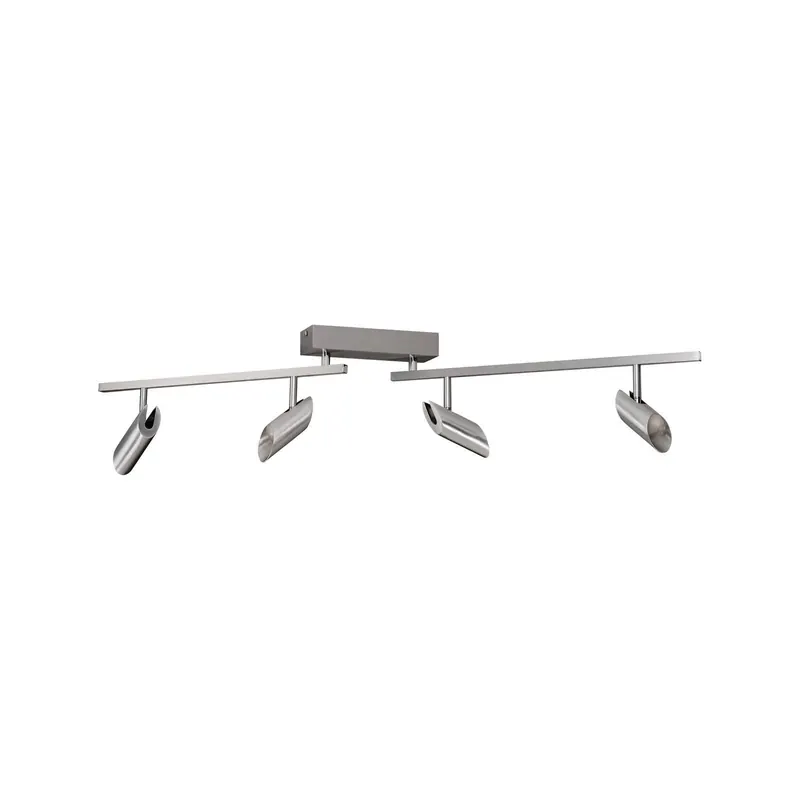 Reflektor sufitowy LED Risell, długość 104 cm, kolor aluminium