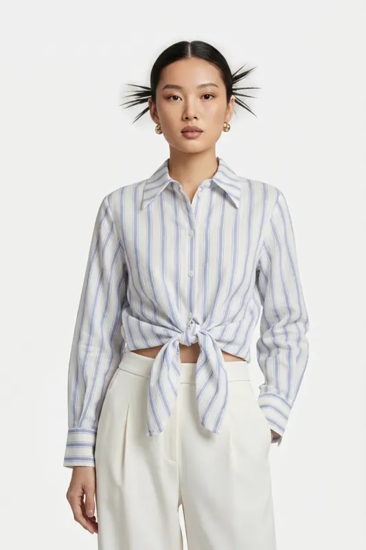& Other Stories Calvin Shirt Blue Maat: 40 | Overhemden Outlet | Dames | Blauw