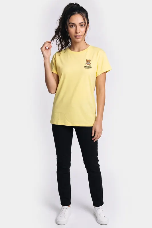 Moschino Maxi T-shirt Yellow Maat: L | Tops Outlet | Dames | Geel