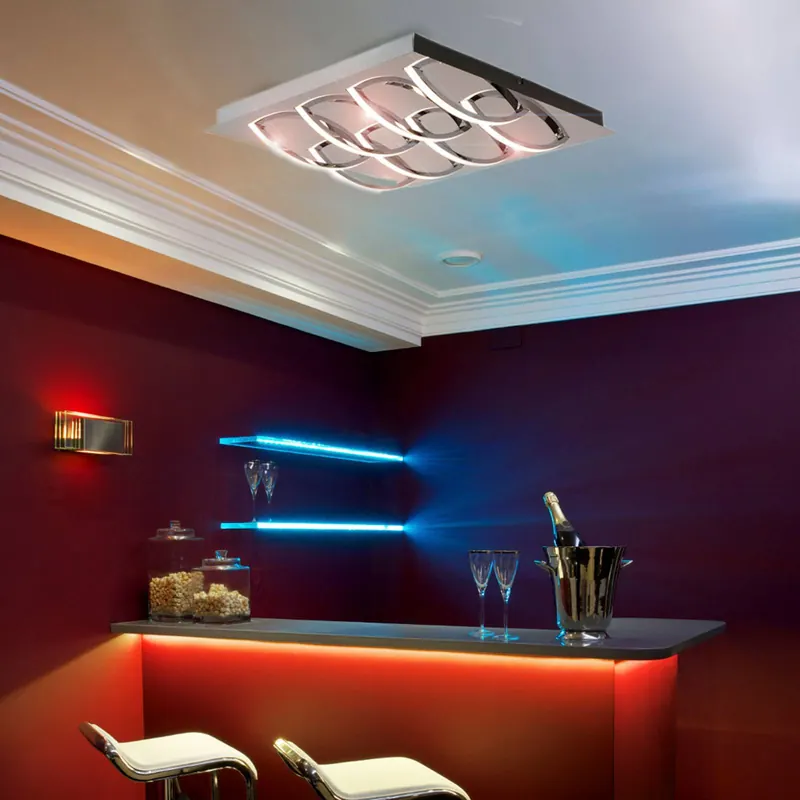 Lampa sufitowa LED Manchester, 8-punktowa