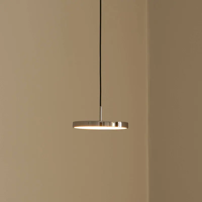Żyrandol LED UMAGE Asteria Micro, stal polerowana, Ø 15 cm