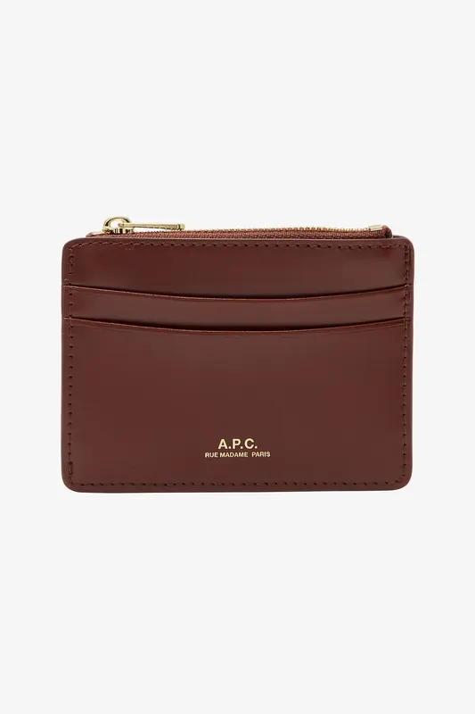 A.P.C. Cardholder Paris Wine Maat: OS | Portemonnees Outlet | Dames