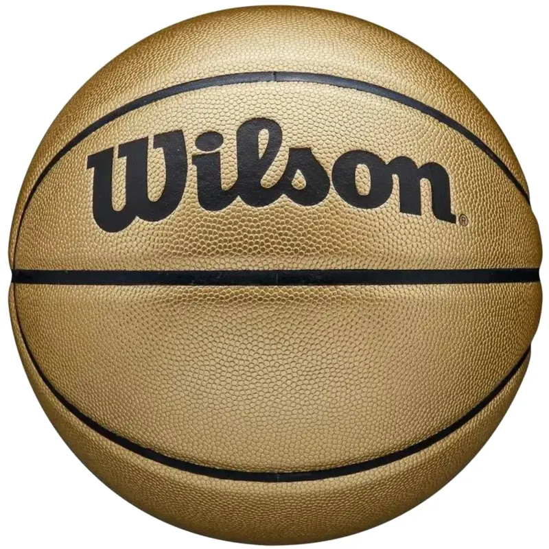 Wilson Gold Comp Mini Ball WTB1350XM, Unisex, Złote, piłki do koszykówki, Guma, rozmiar: 3