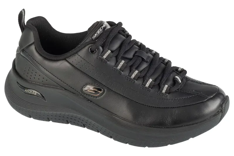 Skechers Arch Fit 2.0 - Star Bound 150061-BBK, Damskie, Czarne, buty sportowe, skóra naturalna, rozmiar: 38