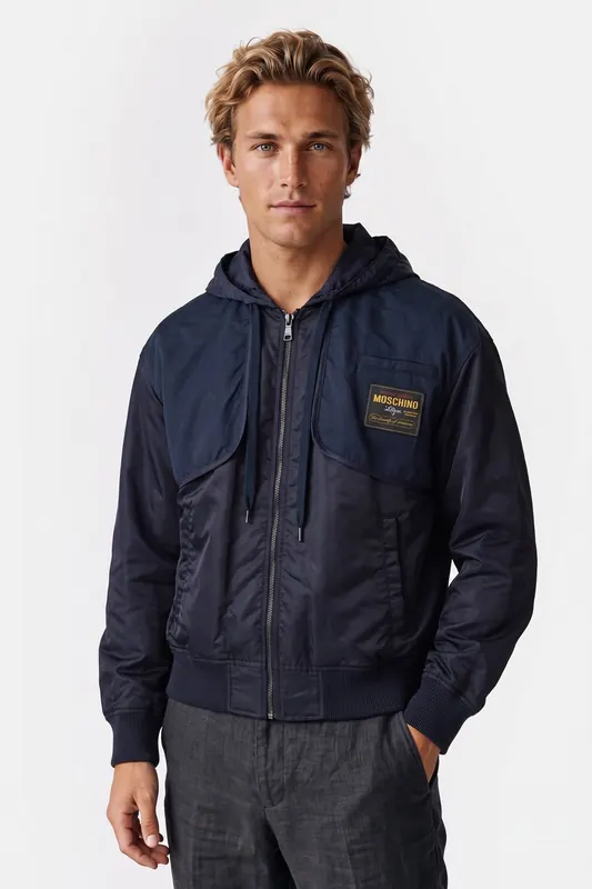 Moschino Outerwear Blue Maat: 48 | Bomberjacks Outlet | Heren | Blauw