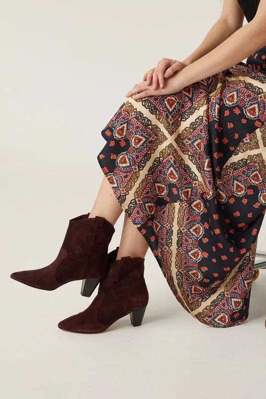 BA&SH Ankle Boots Grenat Maat: 38 | Laarzen Outlet | Dames