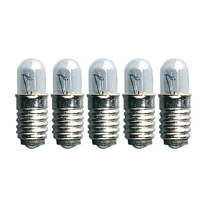 Wymienne żarówki E5 0.6W 12V LV żyrandol 5szt, przezroczyste