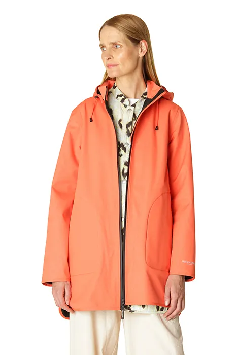 Ilse Jacobsen Raincoat Rain135 Hot Orange Maat: 42 | Parka's Outlet | Dames | Oranje