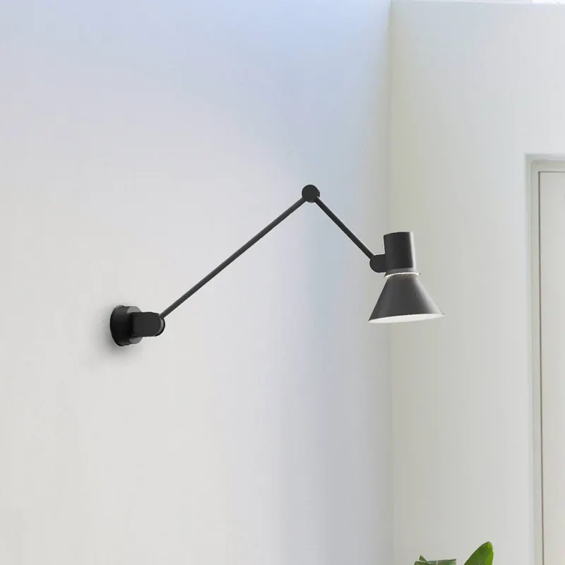 Anglepoise Type 80 W3 kinkiet, czarny matowy