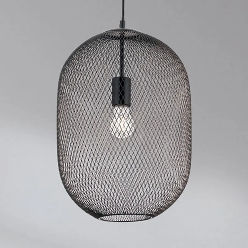 Lampa wisząca Georgina z kloszem klatkowym