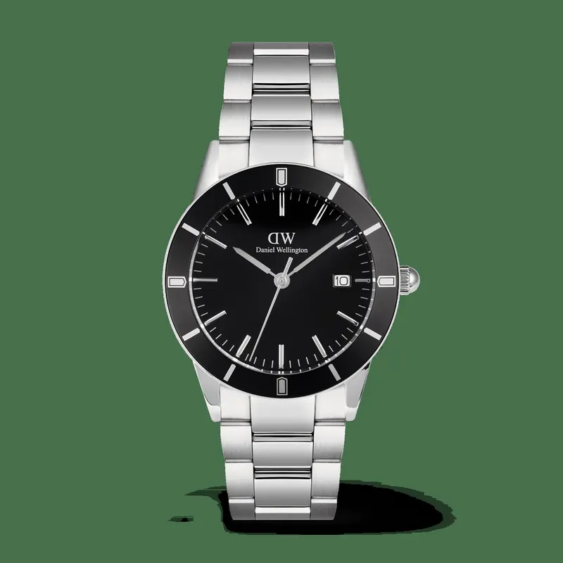 Daniel Wellington DW Watch Iconic Paradigma Link Black Enamel 40mm MIC