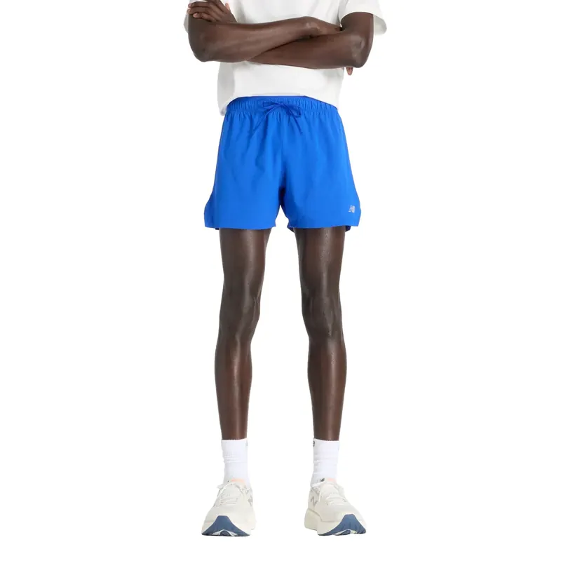 New Balance Rc Seamless 5 inch Short MS41286BUM, Męskie, Niebieskie, spodenki, poliester, rozmiar: XL