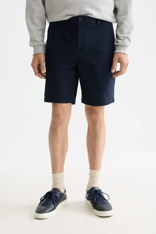 Scotch & Soda Stuart Cotton-blend Twill Regular-fit Short Night Maat: W30 | Korte Broeken Outlet | Heren | Blauw