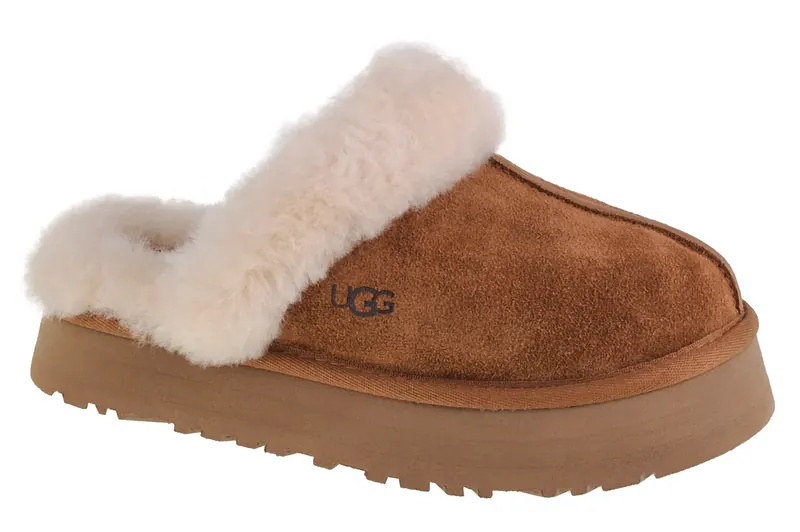 UGG Disquette Slippers 1122550-CHE, Damskie, Brązowe, kapcie, skóra zamszowa, rozmiar: 37