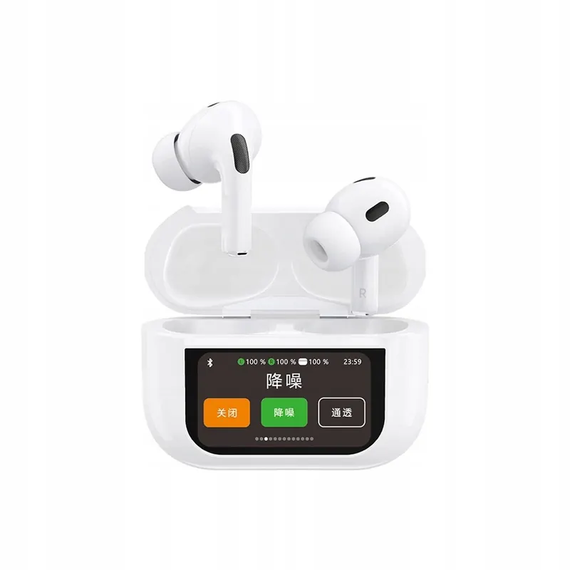 Słuchawki Dudao U19 douszne Tws bezprzewodowe Bluetooth 5. 3 z Led białe