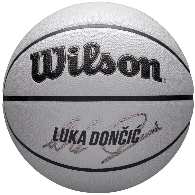 Wilson NBA Player Icon Uv Bskt Doncic WZ4030701XB, Unisex, Szare, piłki do koszykówki, Guma, rozmiar: 7
