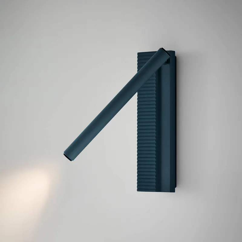 Kinkiet LED Bover Arid A/03 szaro-niebieski, aluminium, 2700 K
