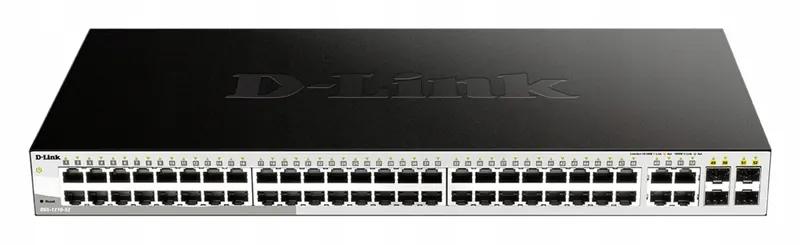 D-Link DGS-1210-52 L2/ L3 Smart+ switch, 48x GbE, 4x RJ45/ Sfp, fanless…