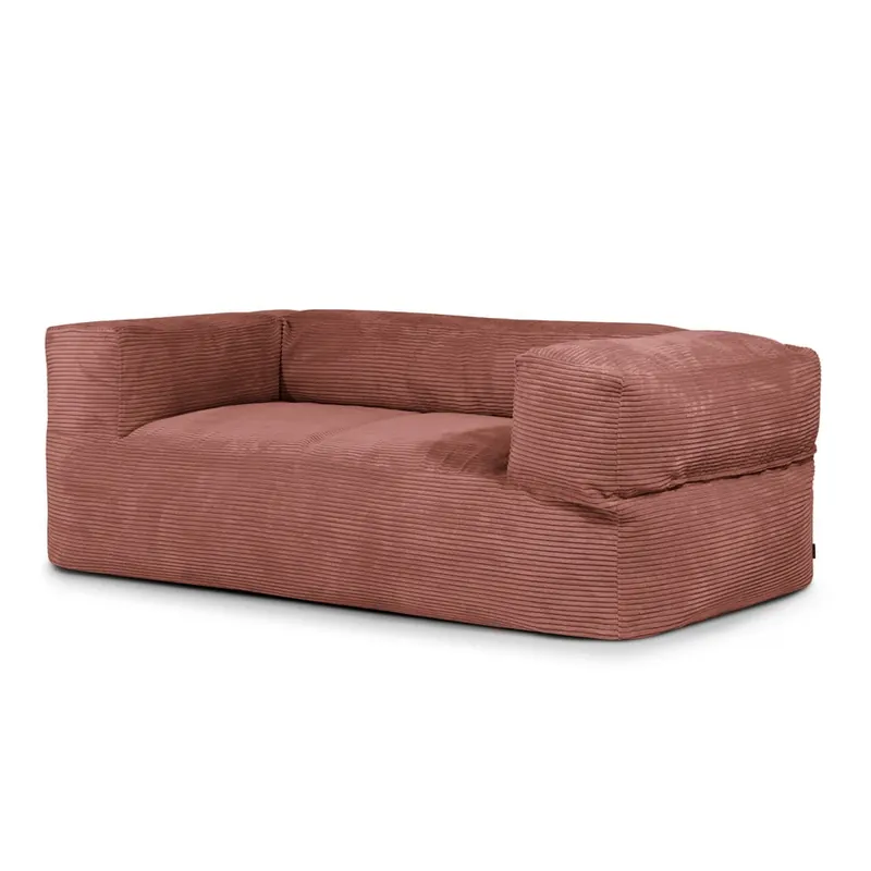 Ceglasty sztruksowy worek do siedzenia Sofa MooG – SLOWDOWN