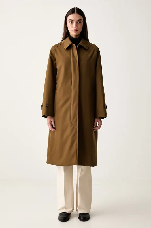 A.P.C. płaszcz damski z wełną mac colette