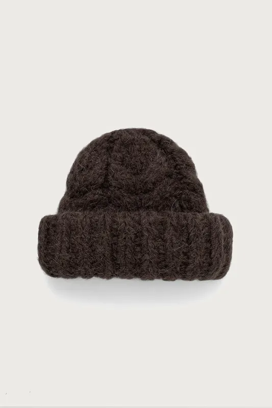 GANNI Beanie XXL czapka damska z wełną