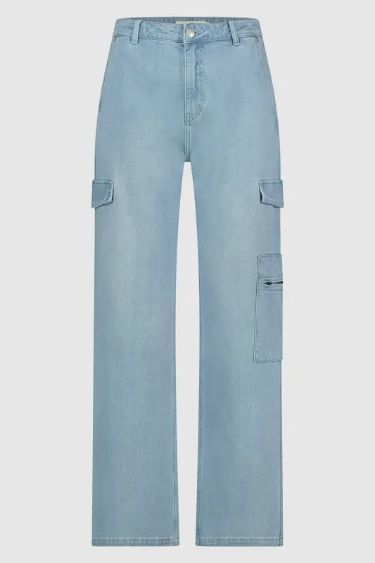 Circle of Trust Nela Worker Light French Blue Maat: W27 | Cargobroeken Outlet | Dames | Blauw