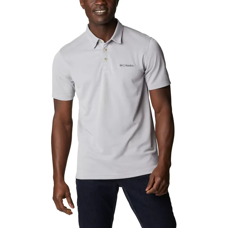 Columbia Nelson Point Polo 1772721039, Męskie, Szare, koszulki polo, Modal, rozmiar: M