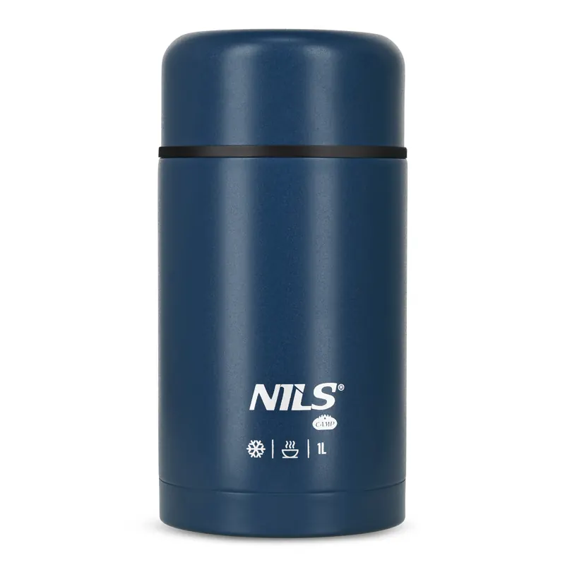 NILS CAMP NC3802 TERMOS OBIADOWY 1000ML NIEBIESKI (one size)