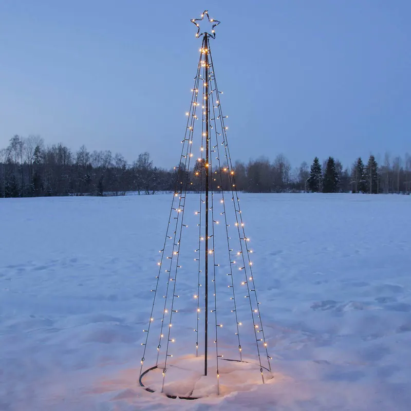 Dekoracja zewnętrzna LED Light Tree, częściowo migające diody LED
