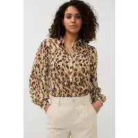 EsQualo Blouse Basic Leopard Dream Print Maat: 36 | Blouses Outlet | Dames