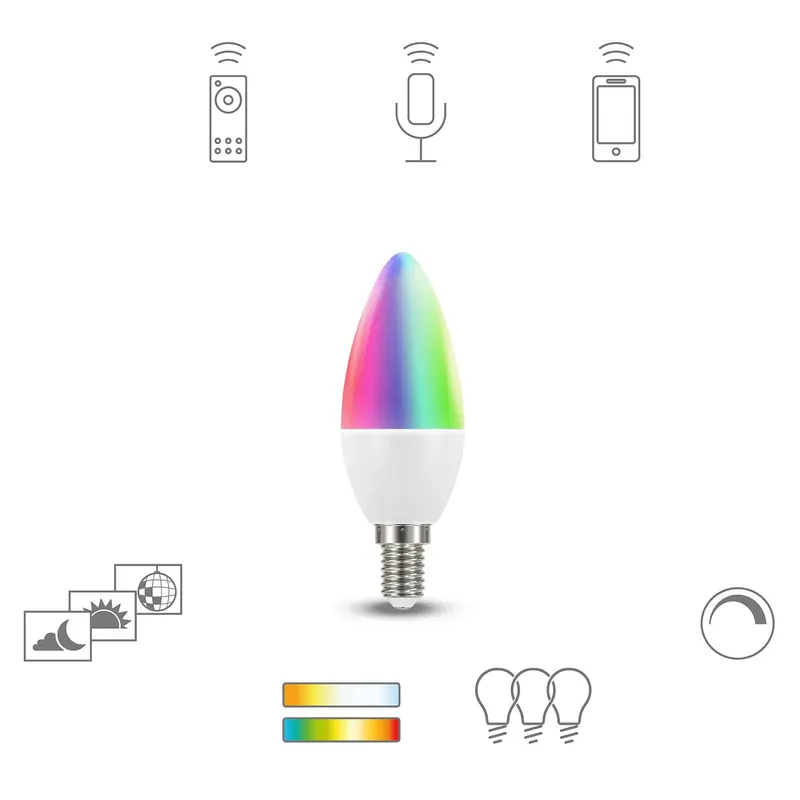 Müller Licht tint white+color żarówka LED E14 4,9W