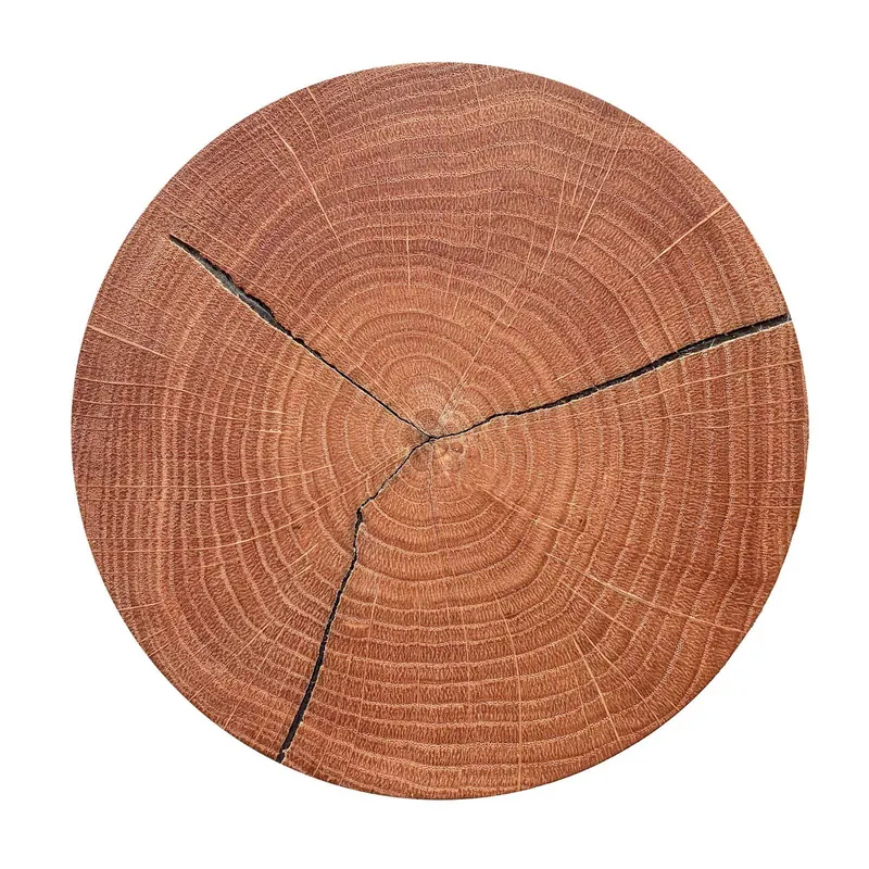 Kinkiet LED Havana M, drewno czołowe/metal, Ø 34 cm, IP44