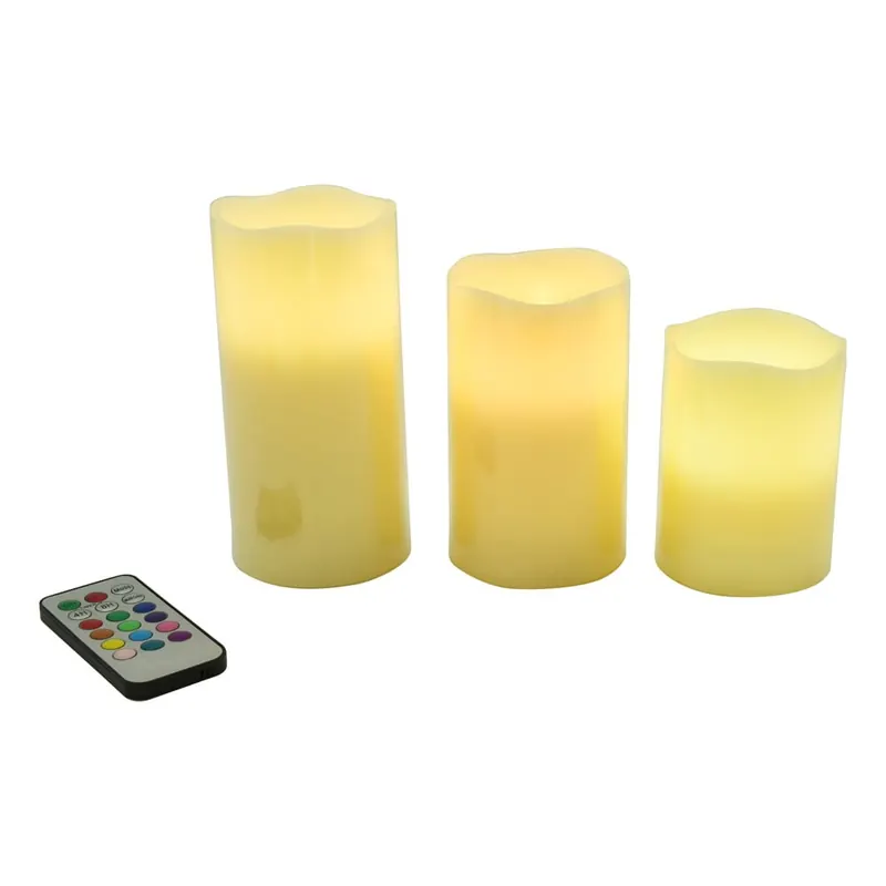 Świeczki LED zestaw 3 szt. (wysokość 10 cm) – Hilight