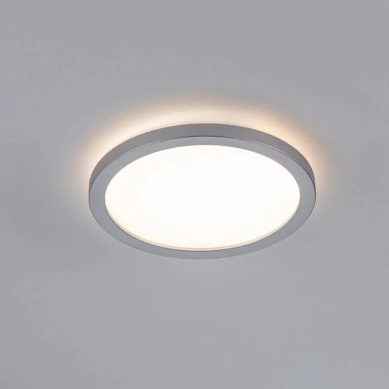 Panel LED Paulmann Atria Shine, chrom, średnica 19 cm, 3000 K,