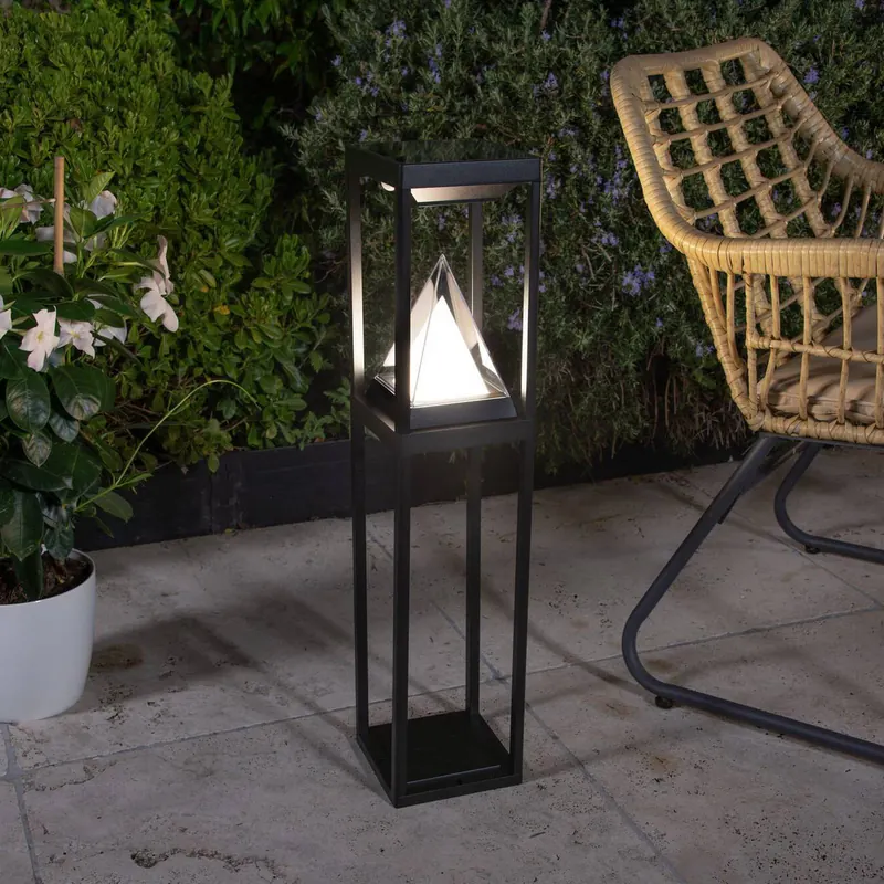 OSRAM SMART+ słupek oświetleniowy LED-słoneczny ALPS, czarny czujnik IP44